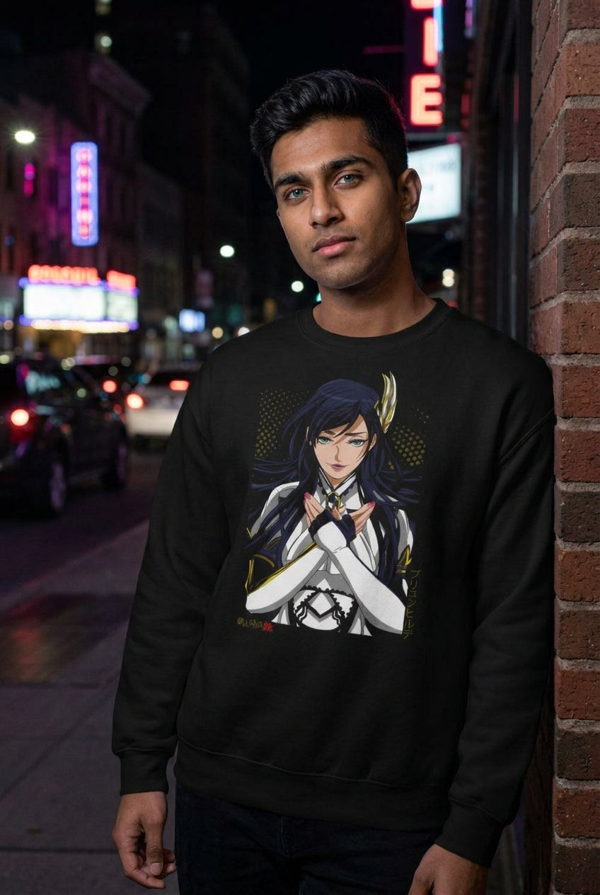 Hombre en sueter Record of Ragnarok Brunhilde streetwear urbano | Algoritmo