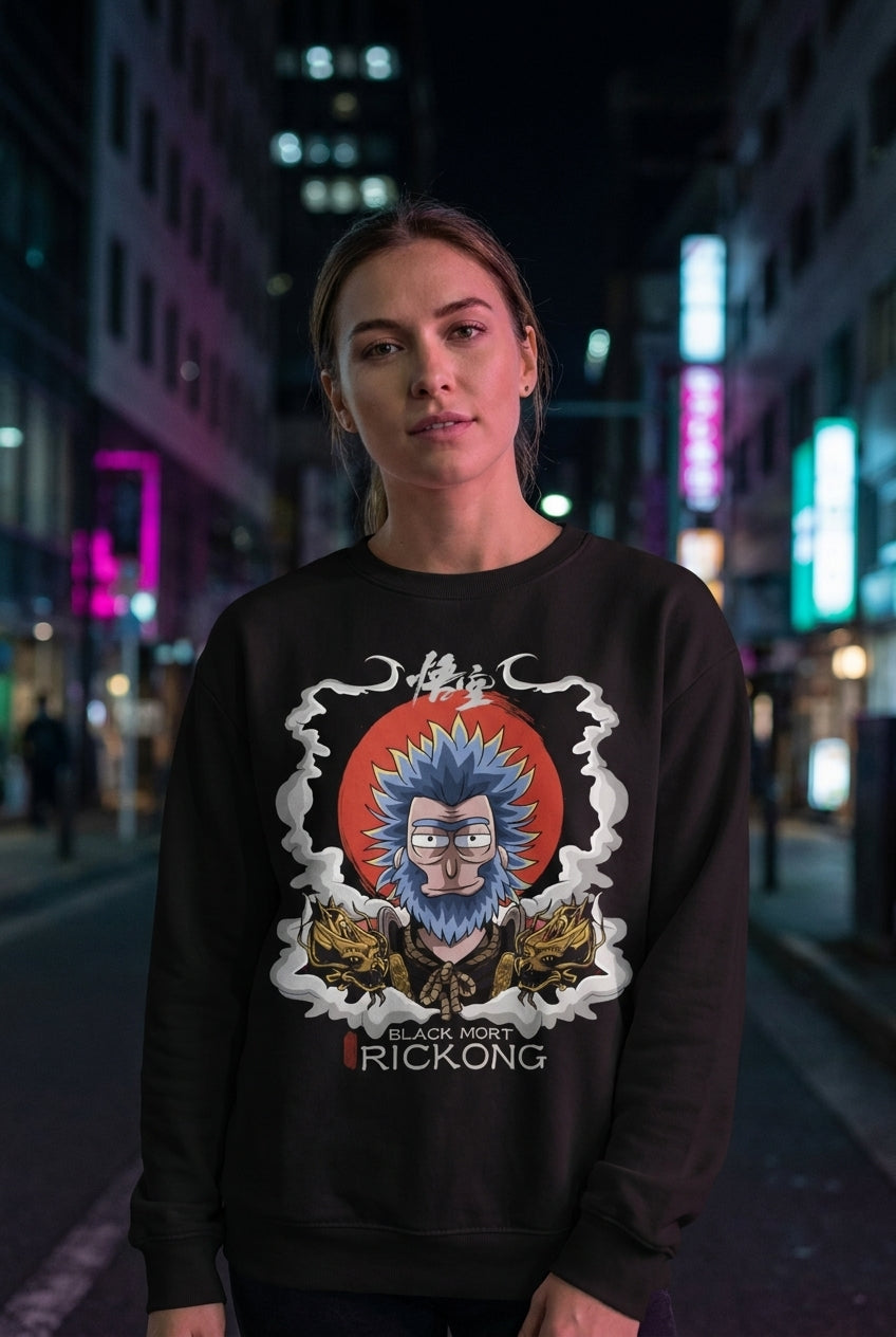 Mujer en suéter Rick and Morty Rickong streetwear urbano | Algoritmo