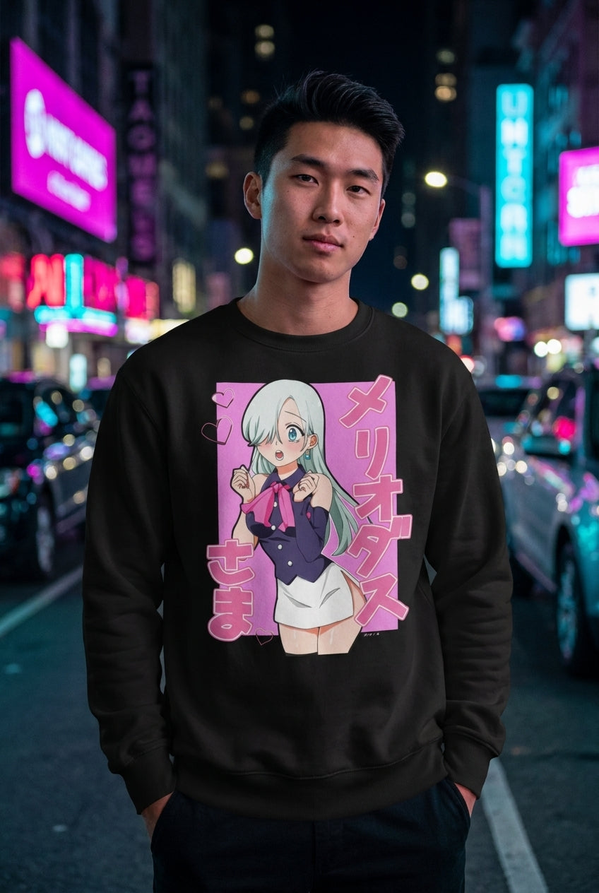 Hombre en sudadera Elizabeth Seven Deadly Sins streetwear urbano | Algoritmo