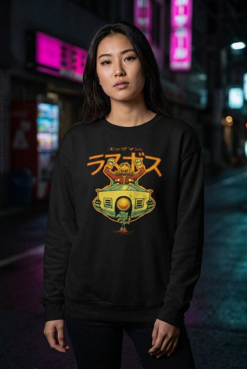Mujer en sudadera Sonic Dr. Eggman streetwear urbano | Algoritmo