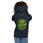 Hoodie Little Shop of Horrors Mushniks Flower Shop - Modelo femenina espalda