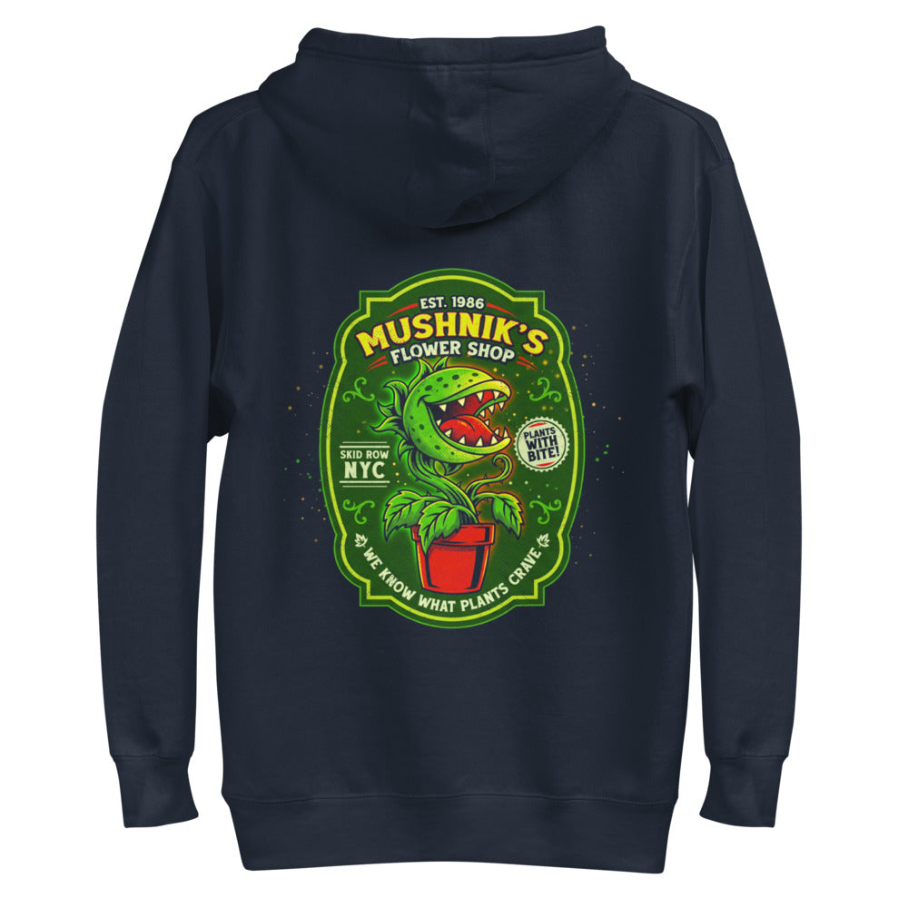 Hoodie Little Shop of Horrors Mushniks Flower Shop - Plano