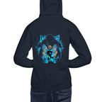 Hoodie Sonic Giant Head Gold Rings Lightning - Modelo espalda A