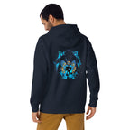 Hoodie Sonic Giant Head Gold Rings Lightning - Modelo masculino espalda