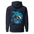 Hoodie Water Wizard Blue Dragon Splash - Espalda
