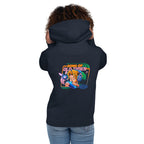 Hoodie Zelda Link Song Of Old Times - Modelo femenina espalda