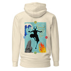 Hoodie Avatar Aang Four Elements Silhouette - Espalda