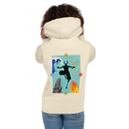 Hoodie Avatar Aang Four Elements Silhouette - Modelo femenina espalda