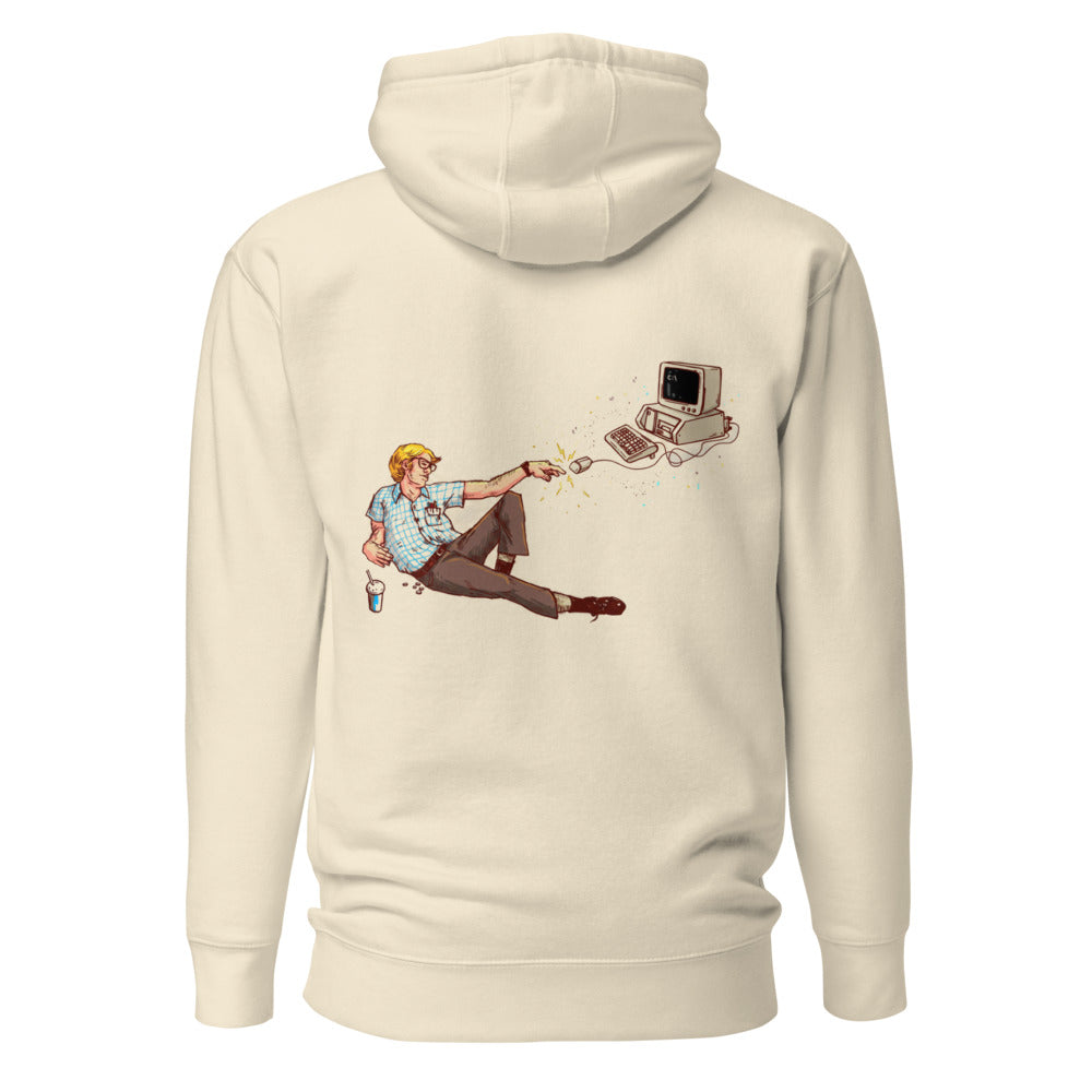 Hoodie Creation Of Nerd Retro Computer Mouse - Espalda