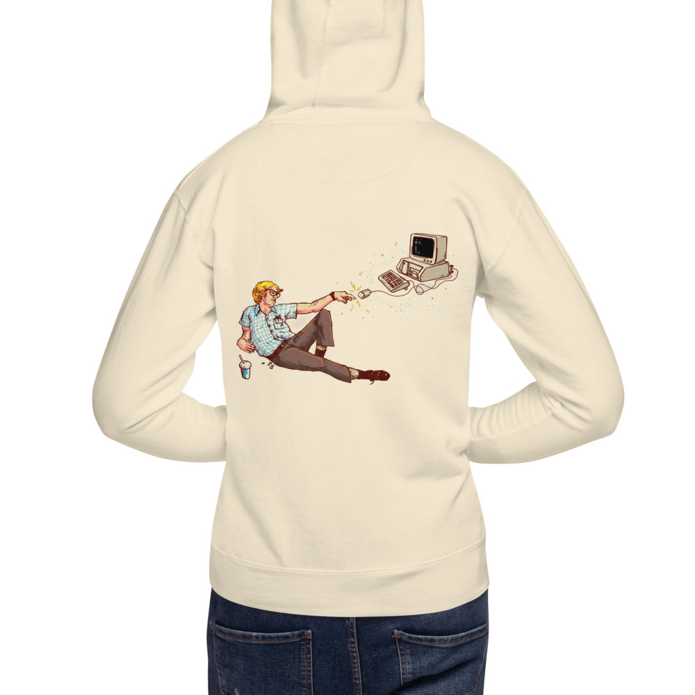 Hoodie Creation Of Nerd Retro Computer Mouse - Modelo espalda A