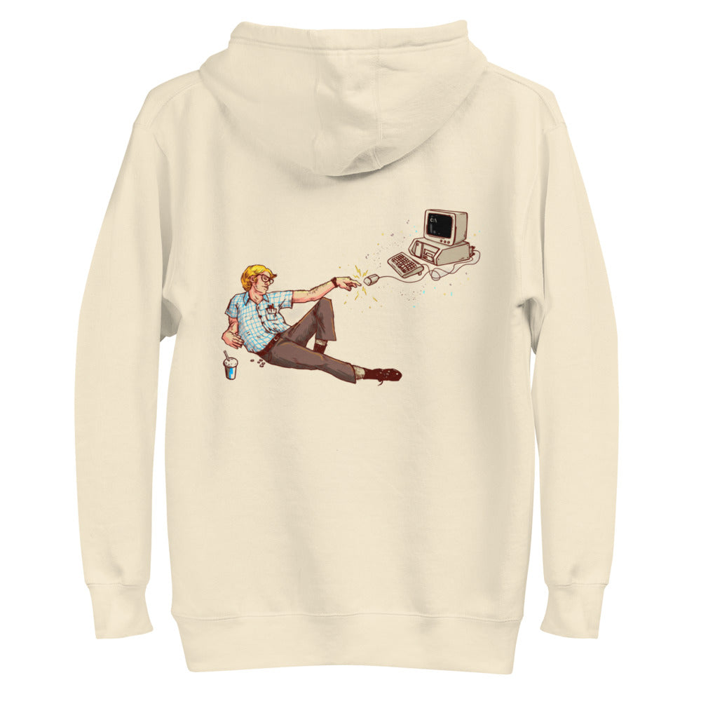 Hoodie Creation Of Nerd Retro Computer Mouse - Plano