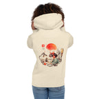 Hoodie Kiki Quiet Melody Lofi Headphones Jiji - Modelo femenina espalda