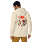 Hoodie Kiki Quiet Melody Lofi Headphones Jiji - Modelo masculino espalda