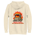 Hoodie Ningún Correo Me Encuentra Bien Computadora En Llamas - Plano