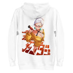 Hoodie Anime Girl Yellow Sweater Red Glasses - Plano