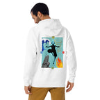Hoodie Avatar Aang Four Elements Silhouette - Modelo masculino espalda
