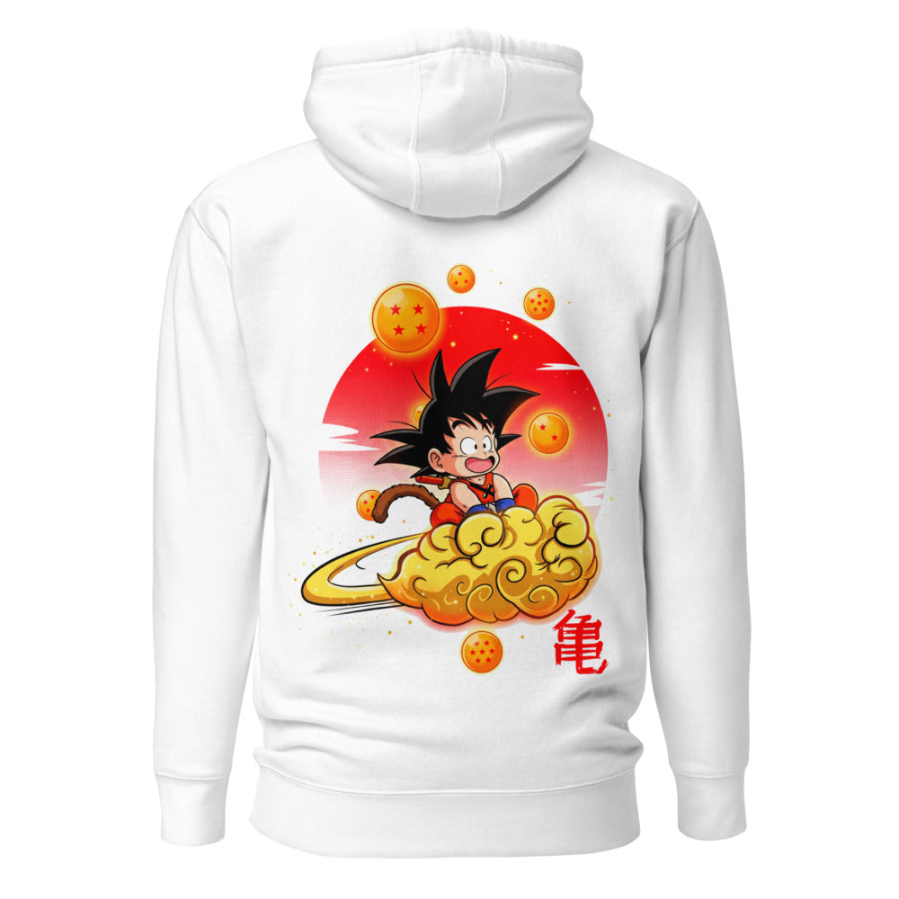 Hoodie Dragon Ball Kid Goku Flying Nimbus - Espalda
