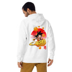 Hoodie Dragon Ball Kid Goku Flying Nimbus - Modelo masculino espalda