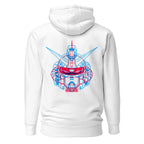 Hoodie Gundam Red Blue Double Exposure - Espalda