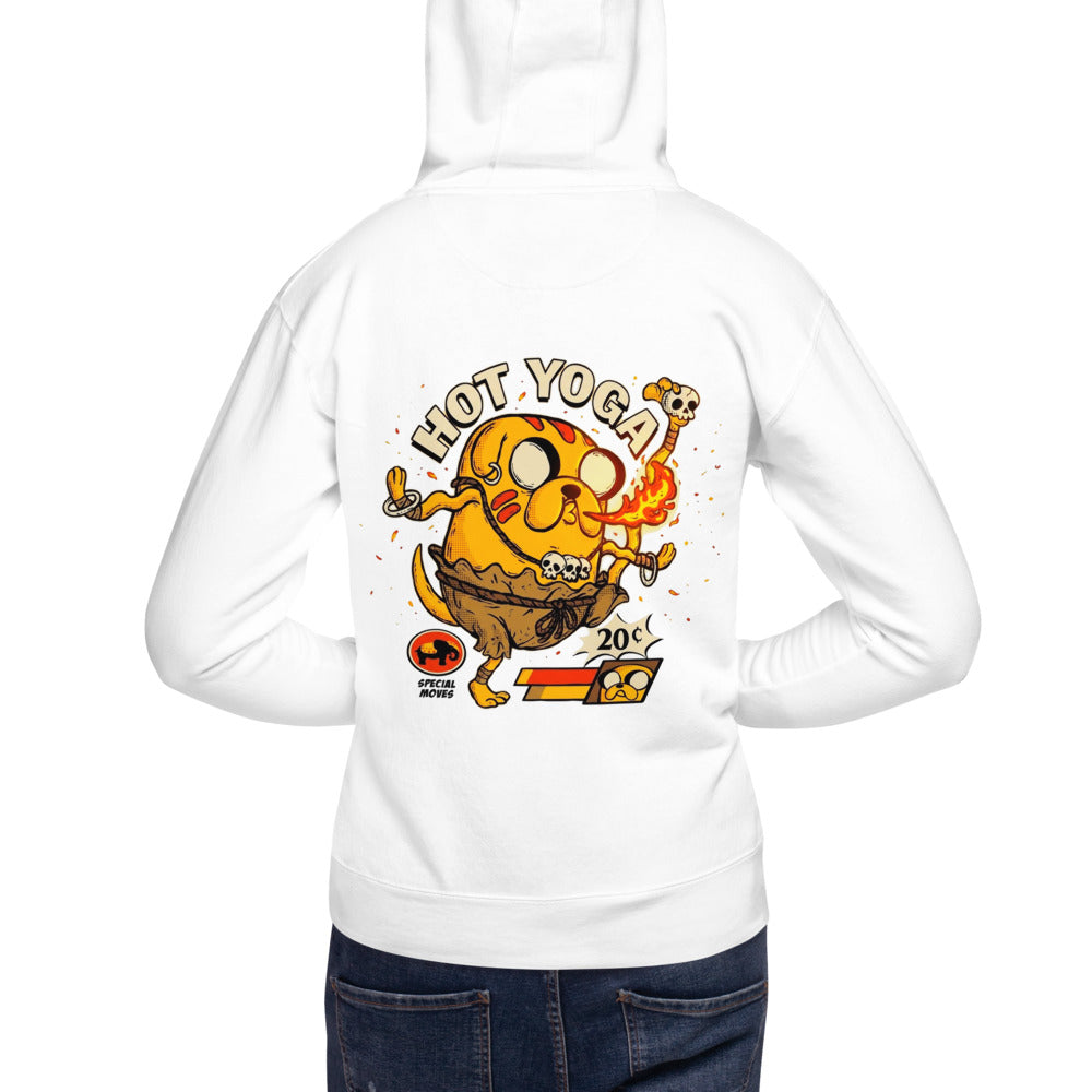 Hoodie Jake Adventure Time Hot Yoga Dhalsim - Modelo espalda A