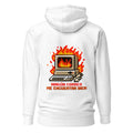 Hoodie Ningún Correo Me Encuentra Bien Computadora En Llamas - Espalda