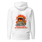 Hoodie Ningún Correo Me Encuentra Bien Computadora En Llamas - Espalda