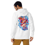 Hoodie One Piece Nami Vivi Water Splash - Modelo masculino espalda