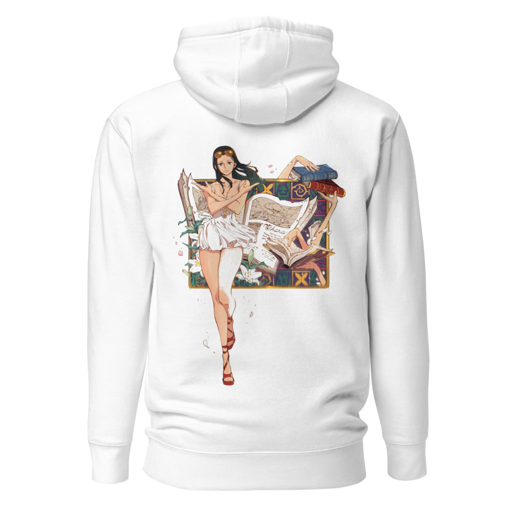 Hoodie One Piece Nico Robin Ohara Books - Espalda