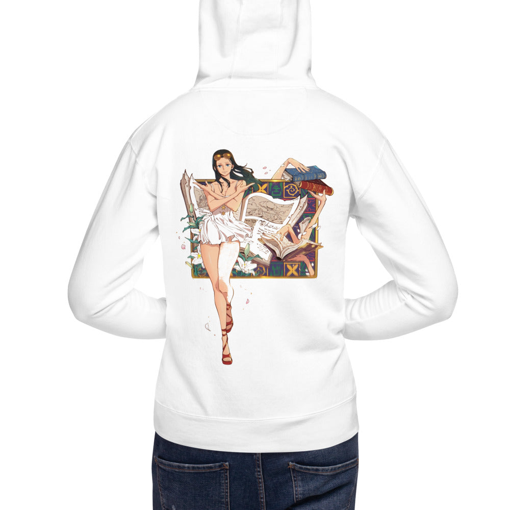 Hoodie One Piece Nico Robin Ohara Books - Modelo espalda A