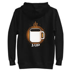 Hoodie 1 Up Pixel Coffee Mug Amber Glow - Plano