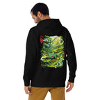 Hoodie Bulbasaur Sunlit Blossom Forest - Modelo masculino espalda