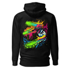 Hoodie Chainsaw Man Neon Splatter City - Espalda