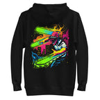 Hoodie Chainsaw Man Neon Splatter City - Plano