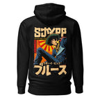 Hoodie Cowboy Bebop Spike Spiegel Katakana Blues - Espalda