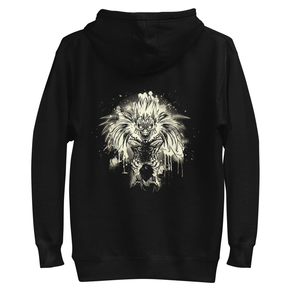 Hoodie Death Note Ryuk Ink Splatter Shinigami - Plano