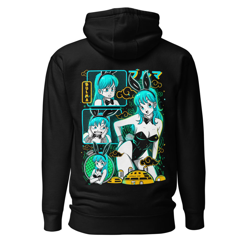 Hoodie Dragon Ball Bulma Neon Panels Dragon Radar - Espalda