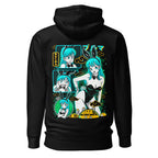 Hoodie Dragon Ball Bulma Neon Panels Dragon Radar - Espalda