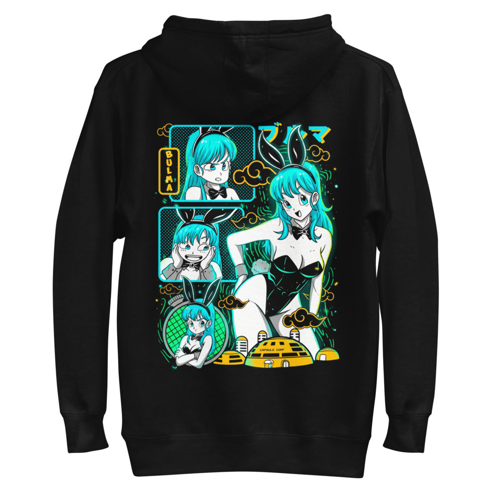 Hoodie Dragon Ball Bulma Neon Panels Dragon Radar - Plano