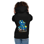 Hoodie Dragon Ball Goku Starry Night Kame House - Modelo femenina espalda