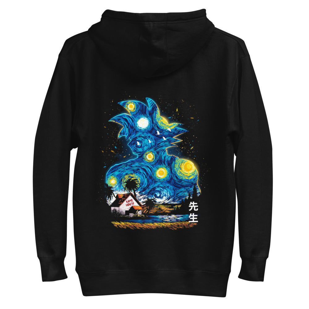 Hoodie Dragon Ball Goku Starry Night Kame House - Plano