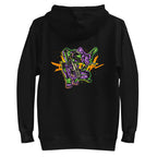 Hoodie Evangelion Unit 01 Crouching Orange Splatter - Plano