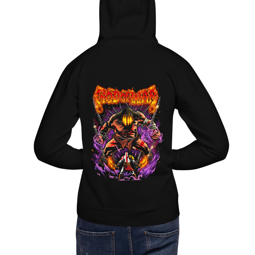 Hoodie God Of War Kratos Chained Giant - Modelo espalda A