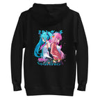 Hoodie Hatsune Miku Bocchi Back To Back Neon - Plano