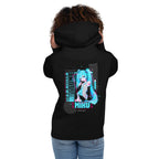 Hoodie Hatsune Miku The First Sound Of The Future - Modelo femenina espalda