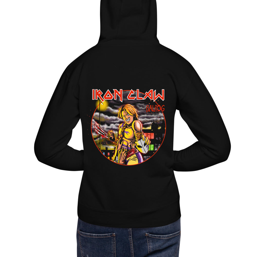 Hoodie Iron Claw Balrog Street Fighter Night Street - Modelo espalda A