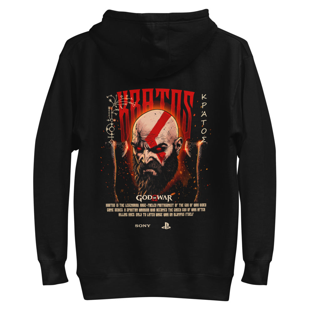 Hoodie Kratos God Of War Glowing Red Eyes - Plano