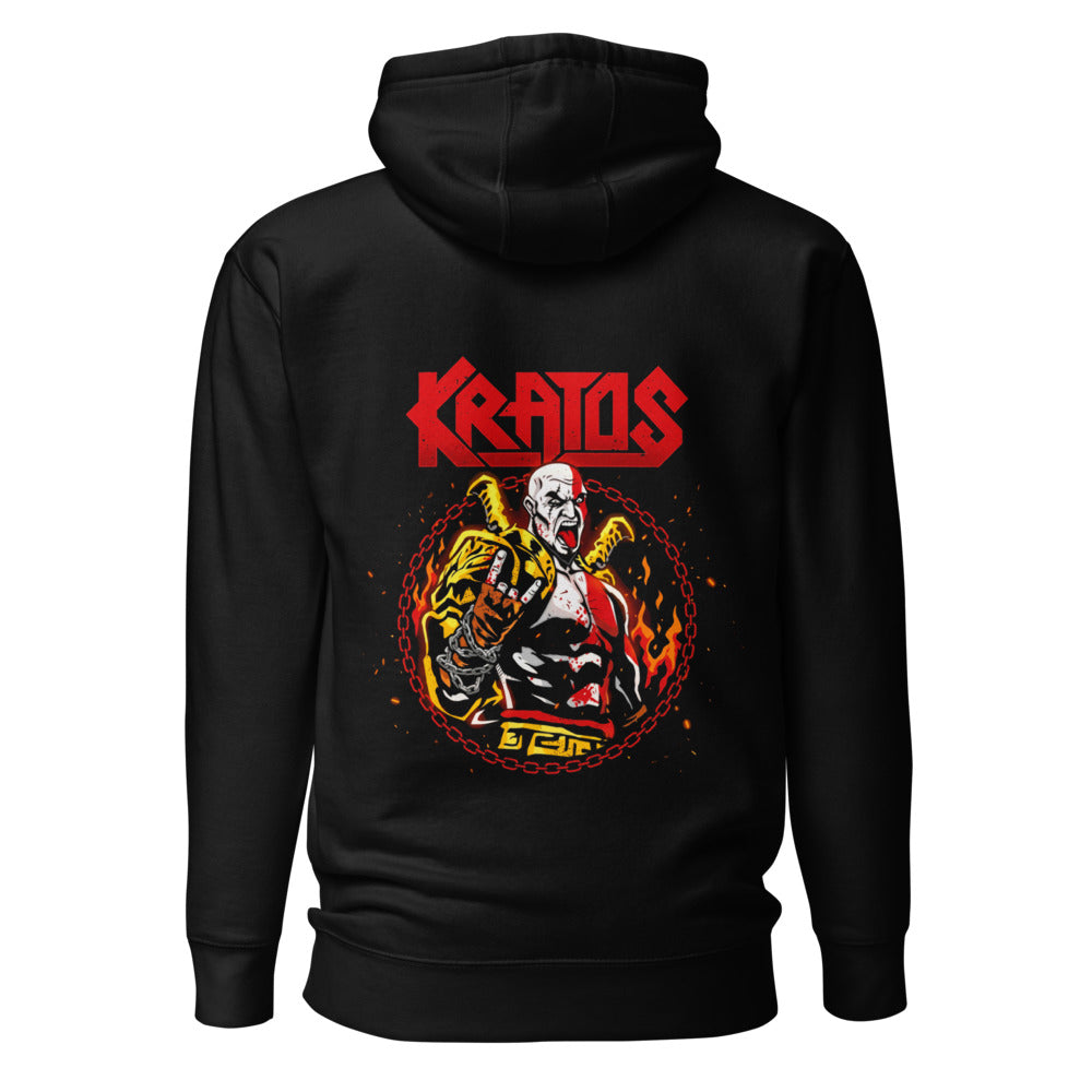 Hoodie Kratos God Of War Metal Horns - Espalda