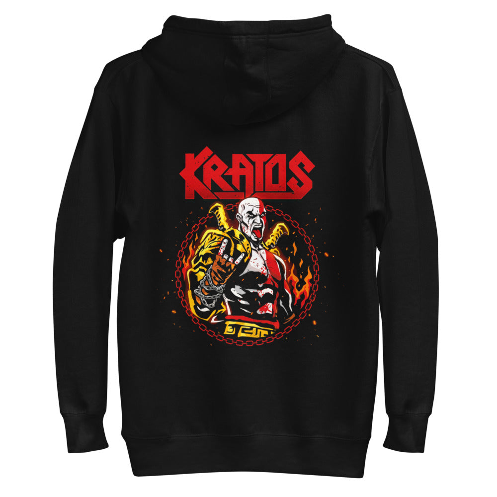 Hoodie Kratos God Of War Metal Horns - Plano