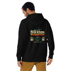 Hoodie Life Was Better At 56 Kbps - Modelo masculino espalda