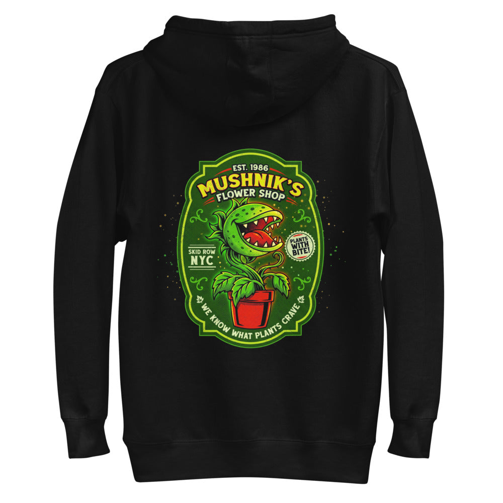 Hoodie Little Shop of Horrors Mushniks Flower Shop - Plano
